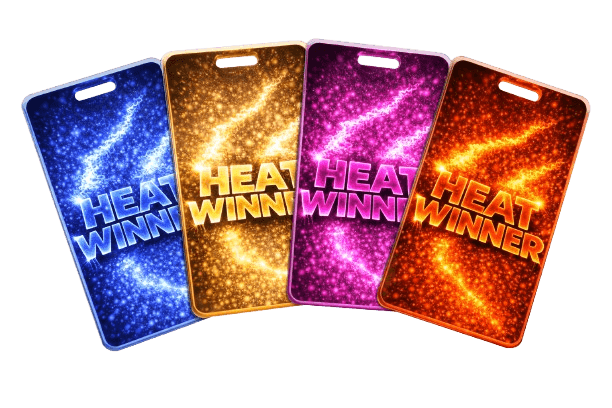 Heat Winner bag tags